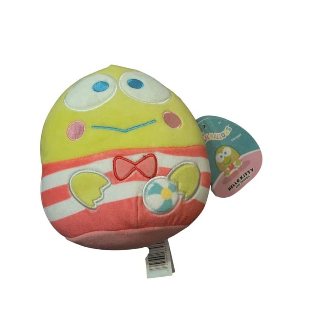 Sanrio Squishmallows Keroppi Summer Beach Ball Plush NWT, 6.5–7 Inch